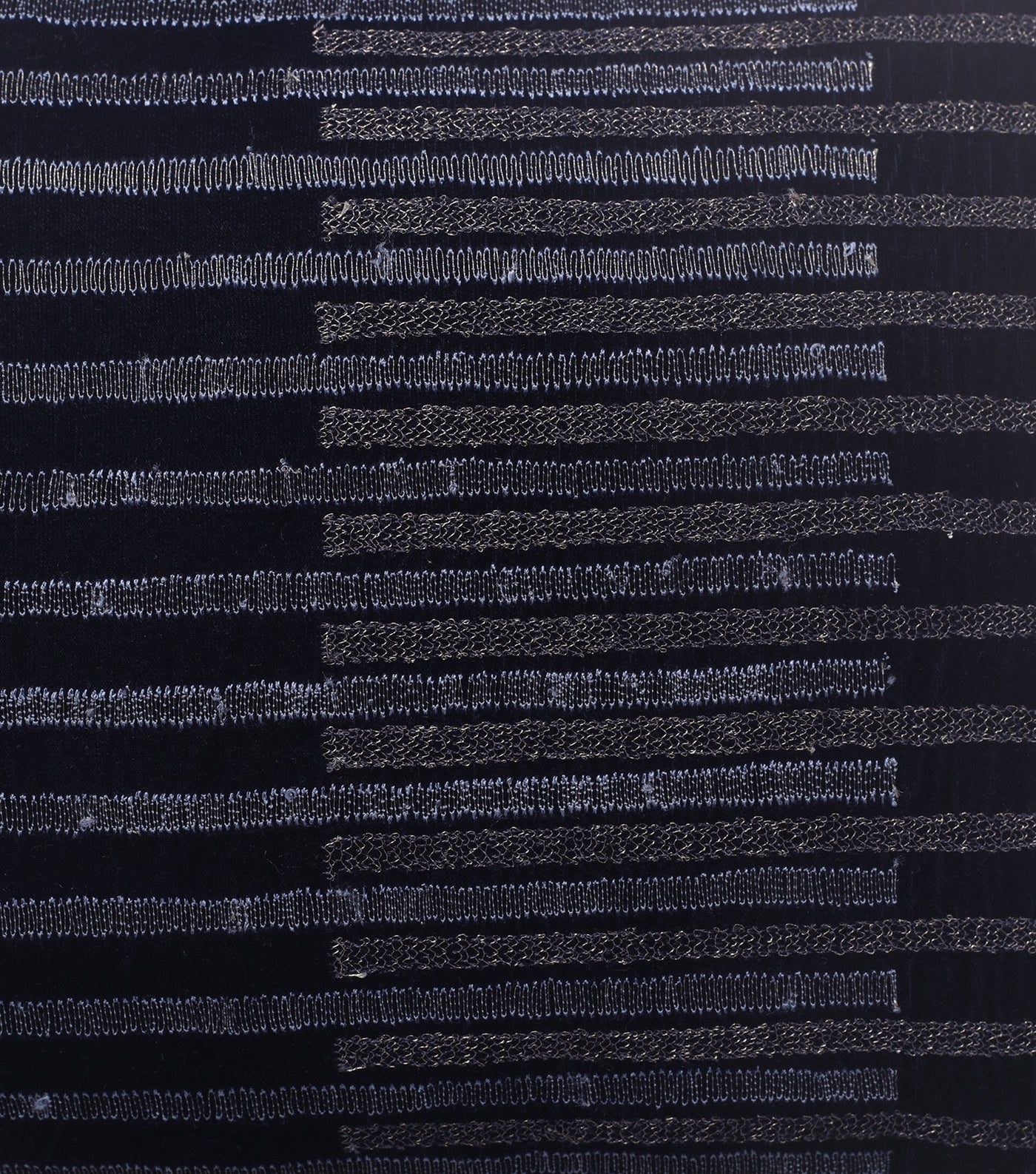 Twinkling Stripes Black Velvet Cushion Cover