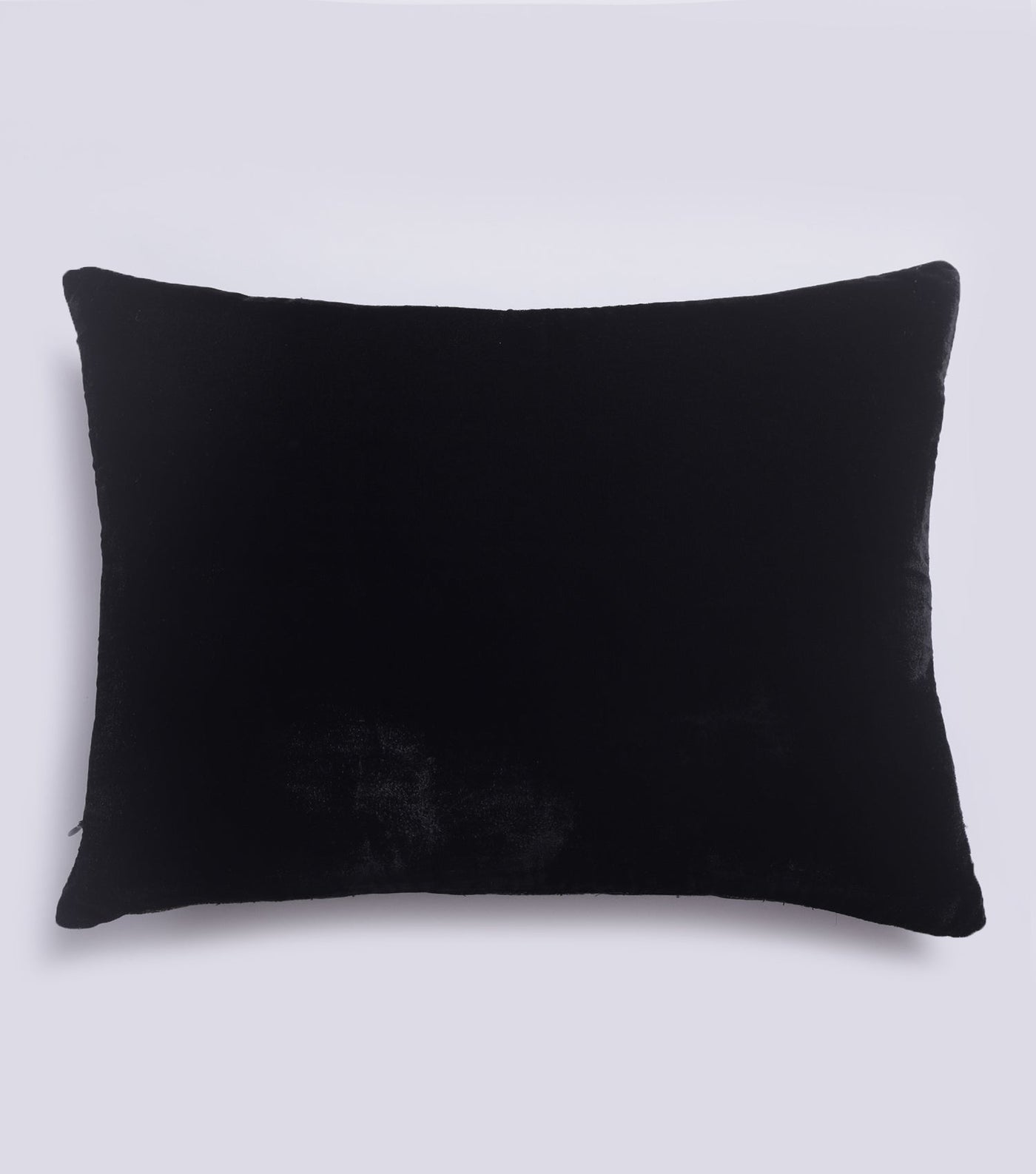 Maze Black Velvet Cushion Cover