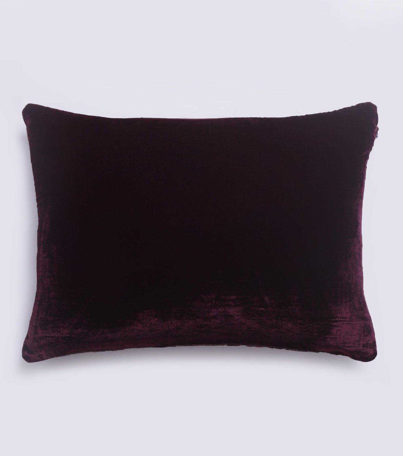 Maze Wine Velvet Cushion Cover