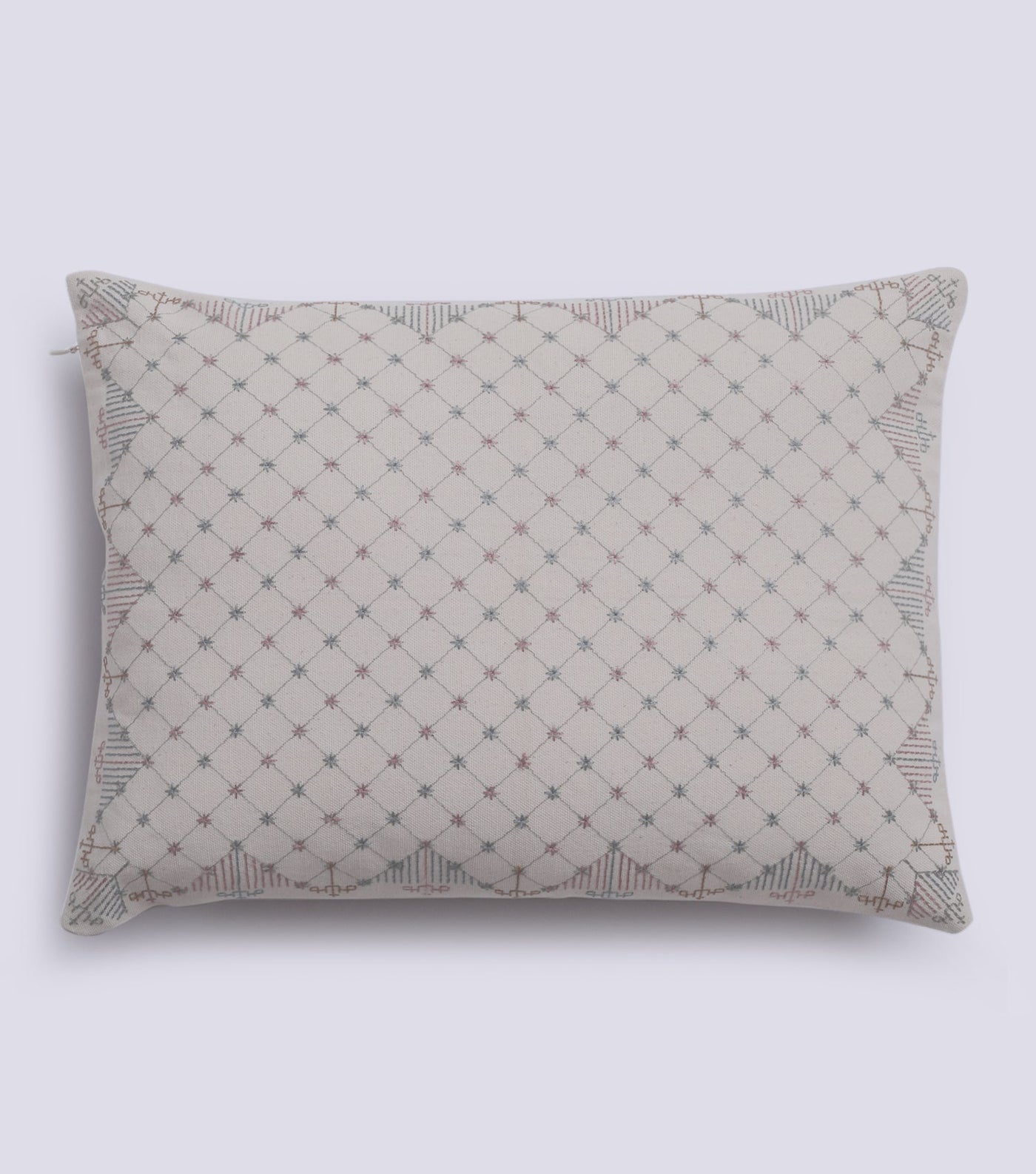 Natural vintage embroidery Cushion Cover