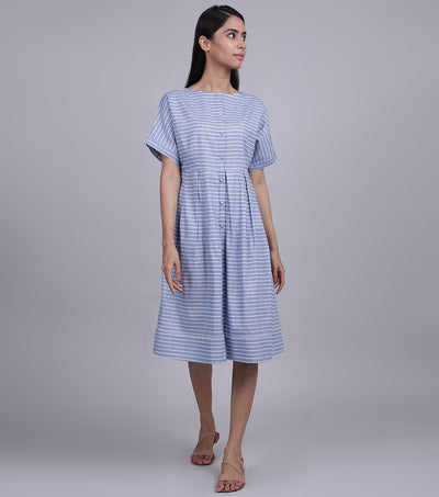 Stripe Cotton Linen Dress