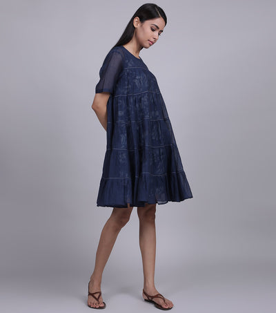 Navy Bright Summer Dress