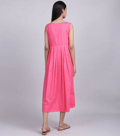 Pink Summer Popline Dress