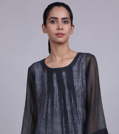 Black Chanderi Tunic