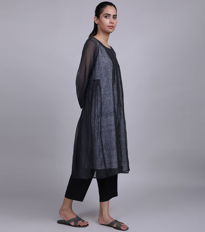 Black Chanderi Tunic