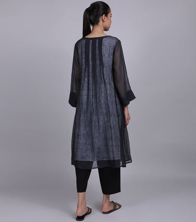 Black Chanderi Tunic