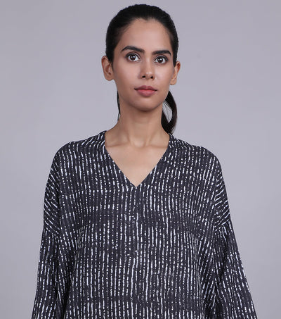 Black Cotton Kaftan