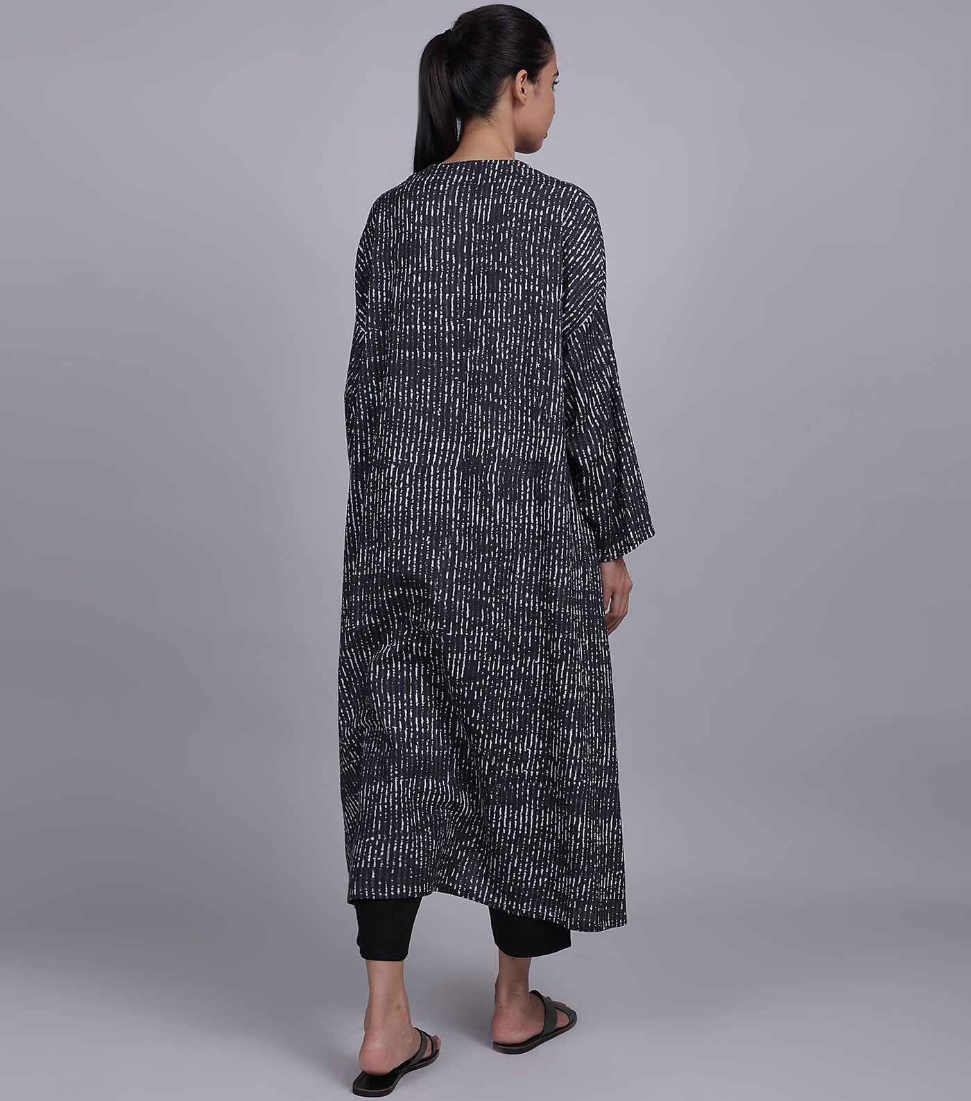 Black Cotton Kaftan