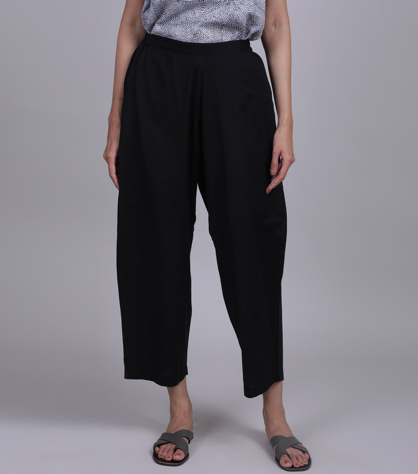 Black Cotton Pant
