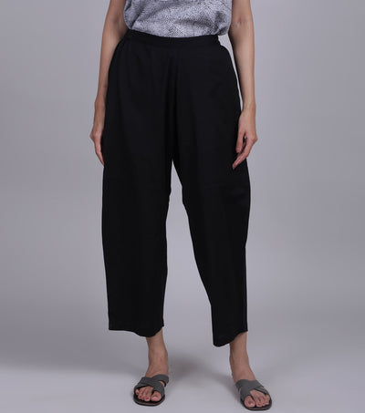 Black Cotton Pant
