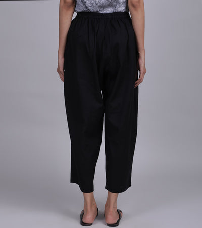 Black Cotton Pant