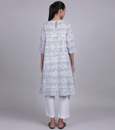 White Cotton Linen Tunic