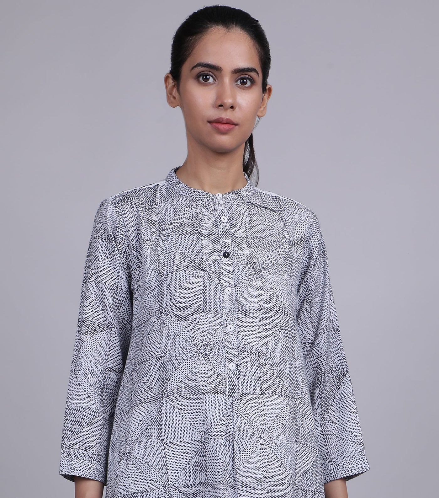 Black & White Cotton Tunic
