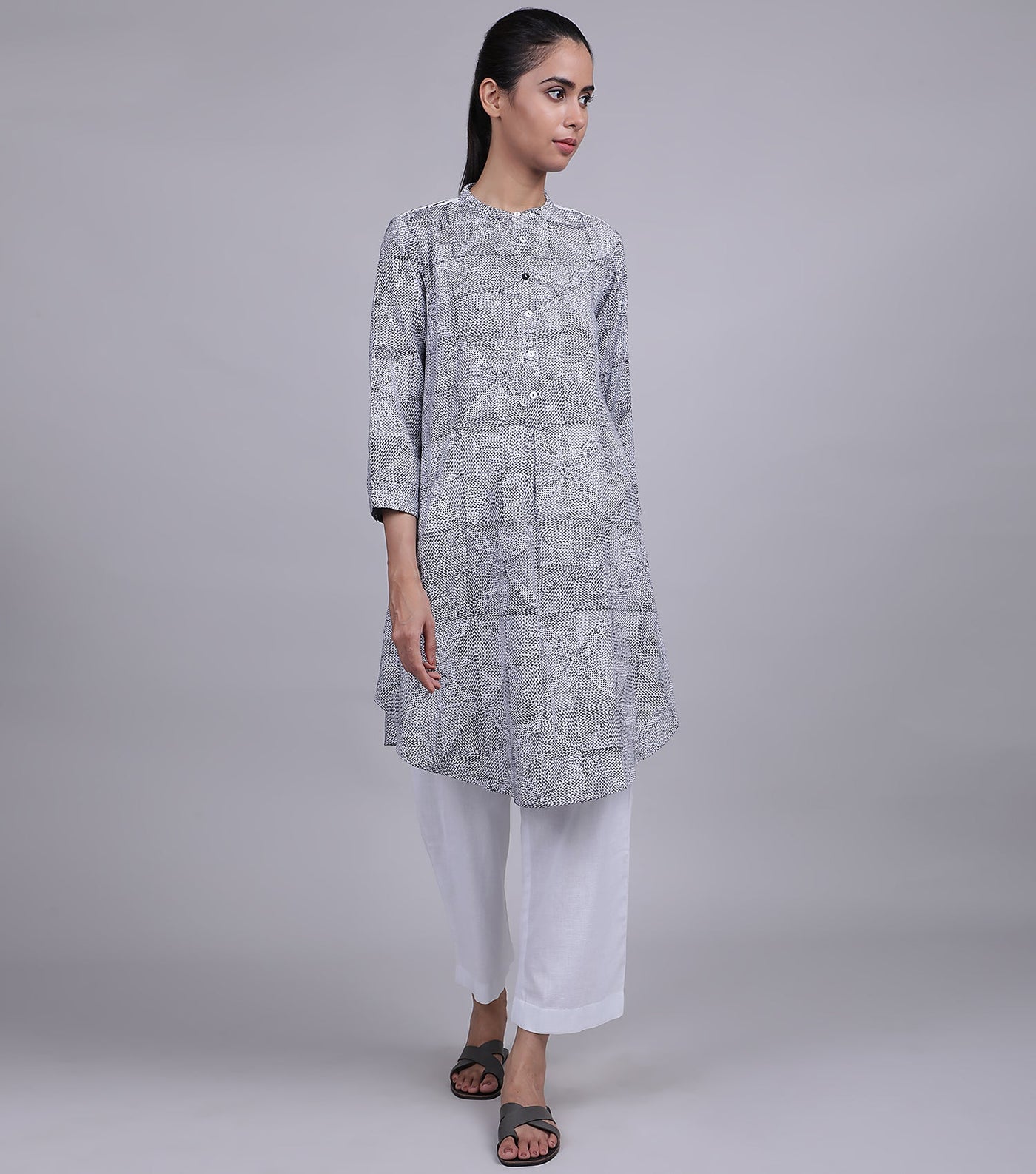 Black & White Cotton Tunic