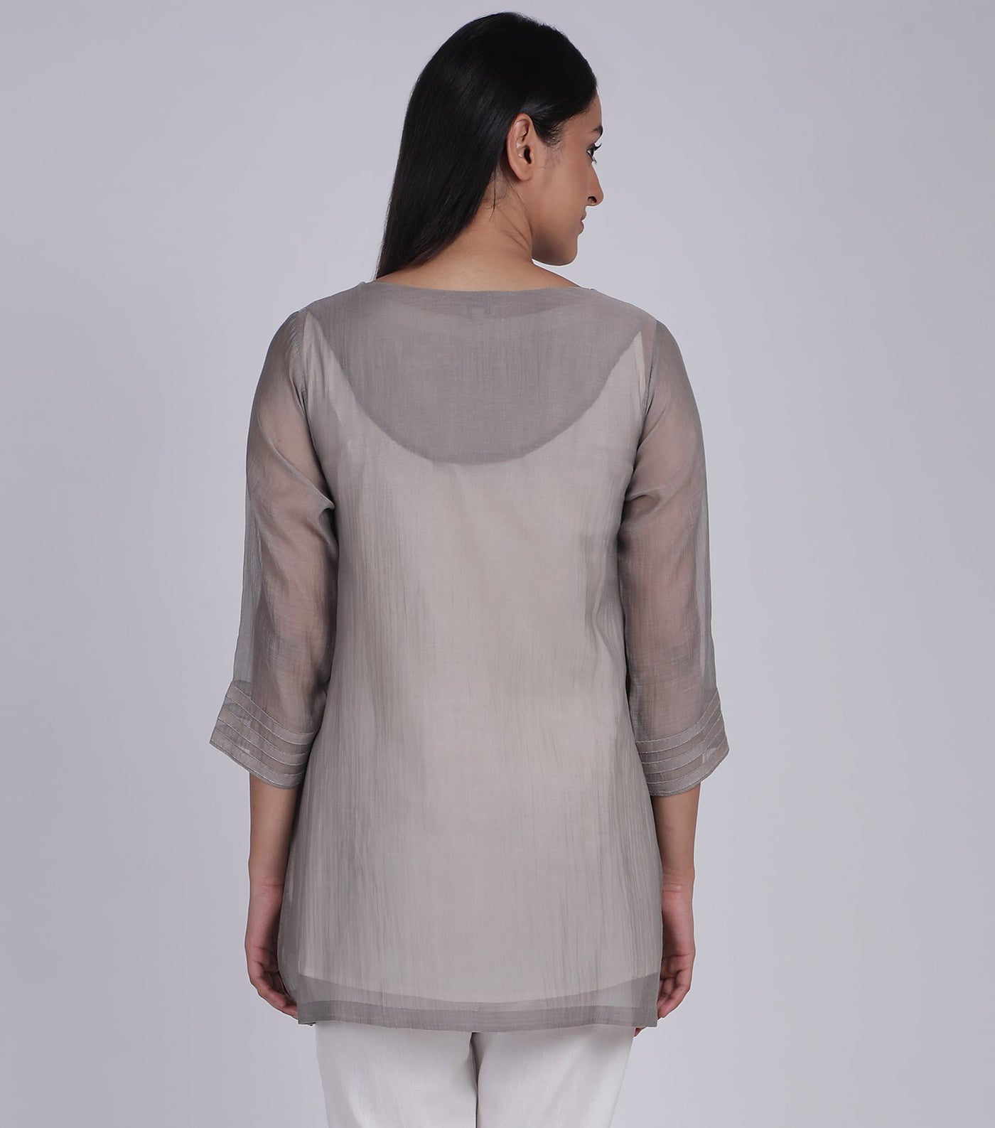 Patchwork Grey Top