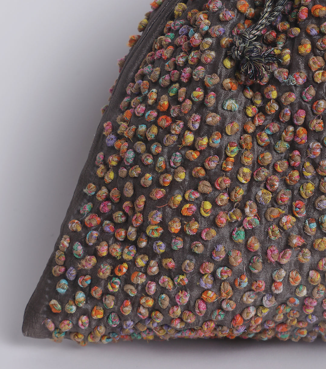 Silk French Knot Potli