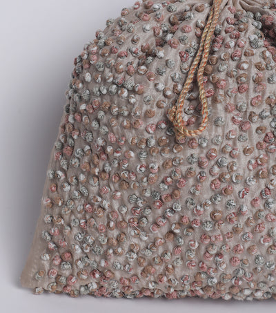 Silk French Knot Potli