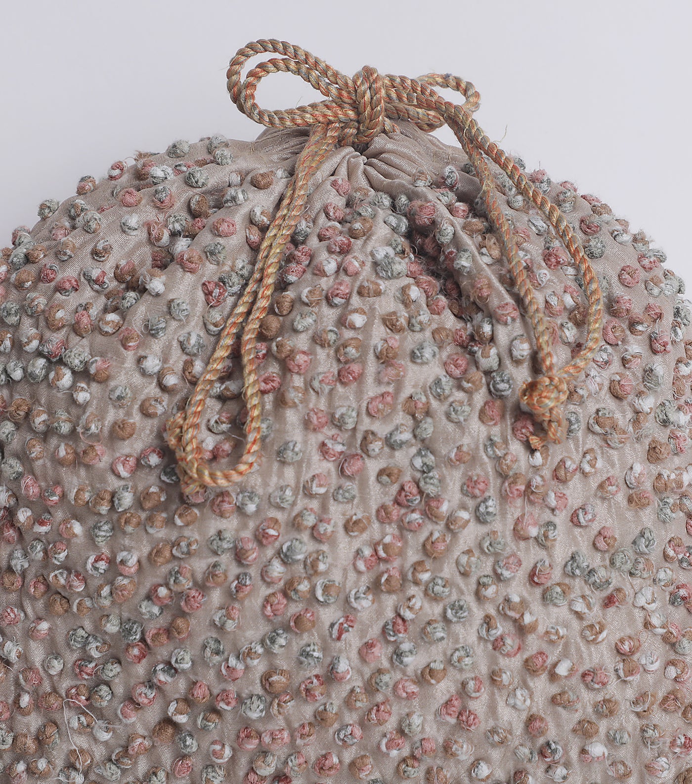 Silk French Knot Potli