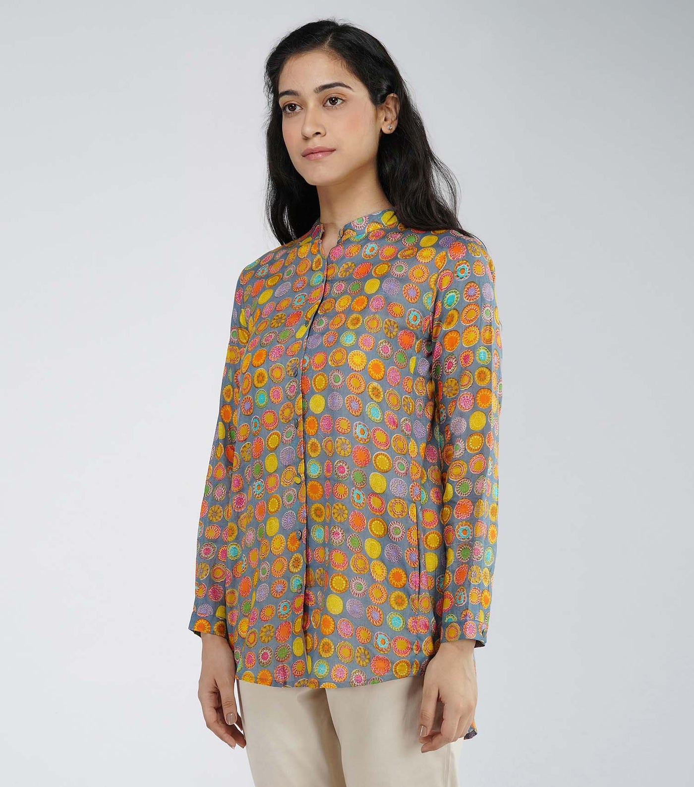 Multi color cotton shirt