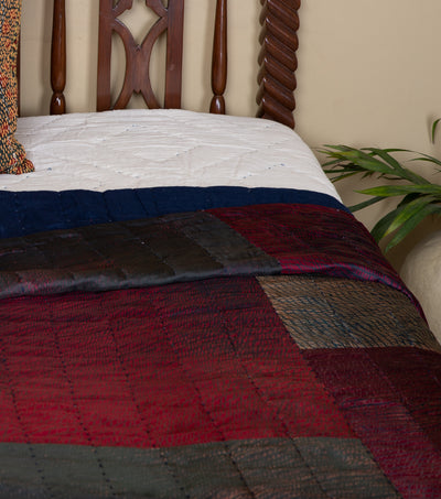 Multicolor Silk Quilt