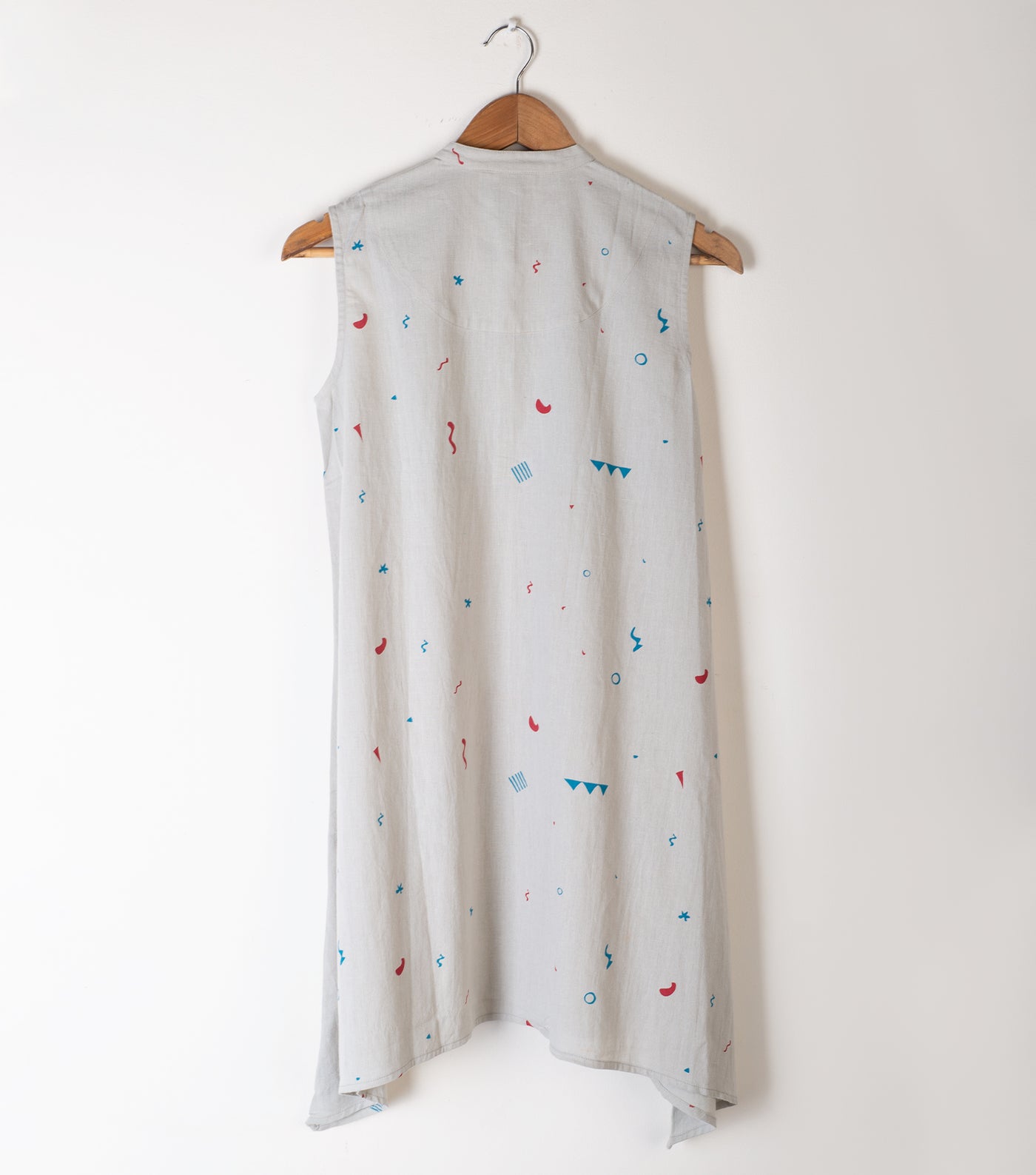 Light Grey cotton printed dress