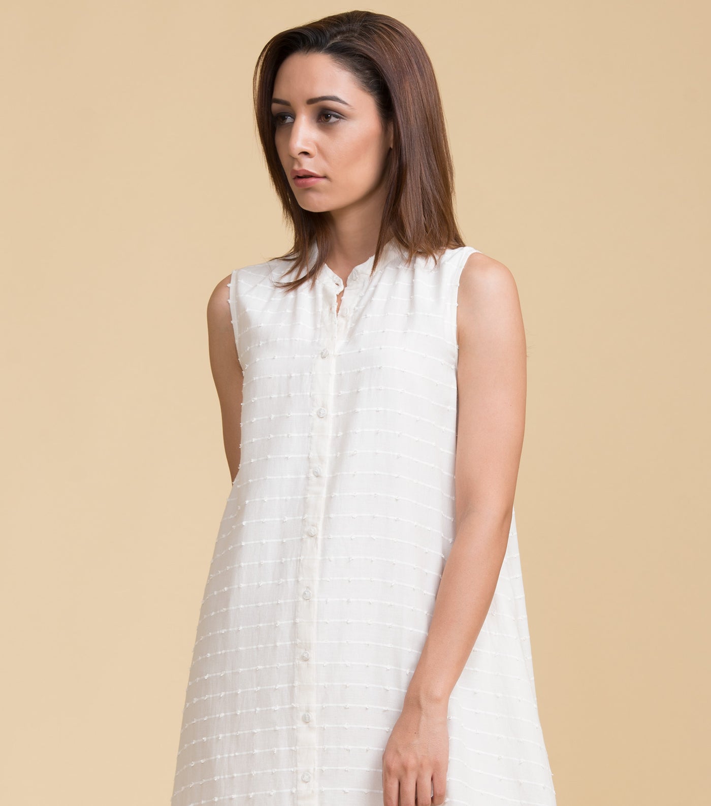 White Cotton Summer Dress