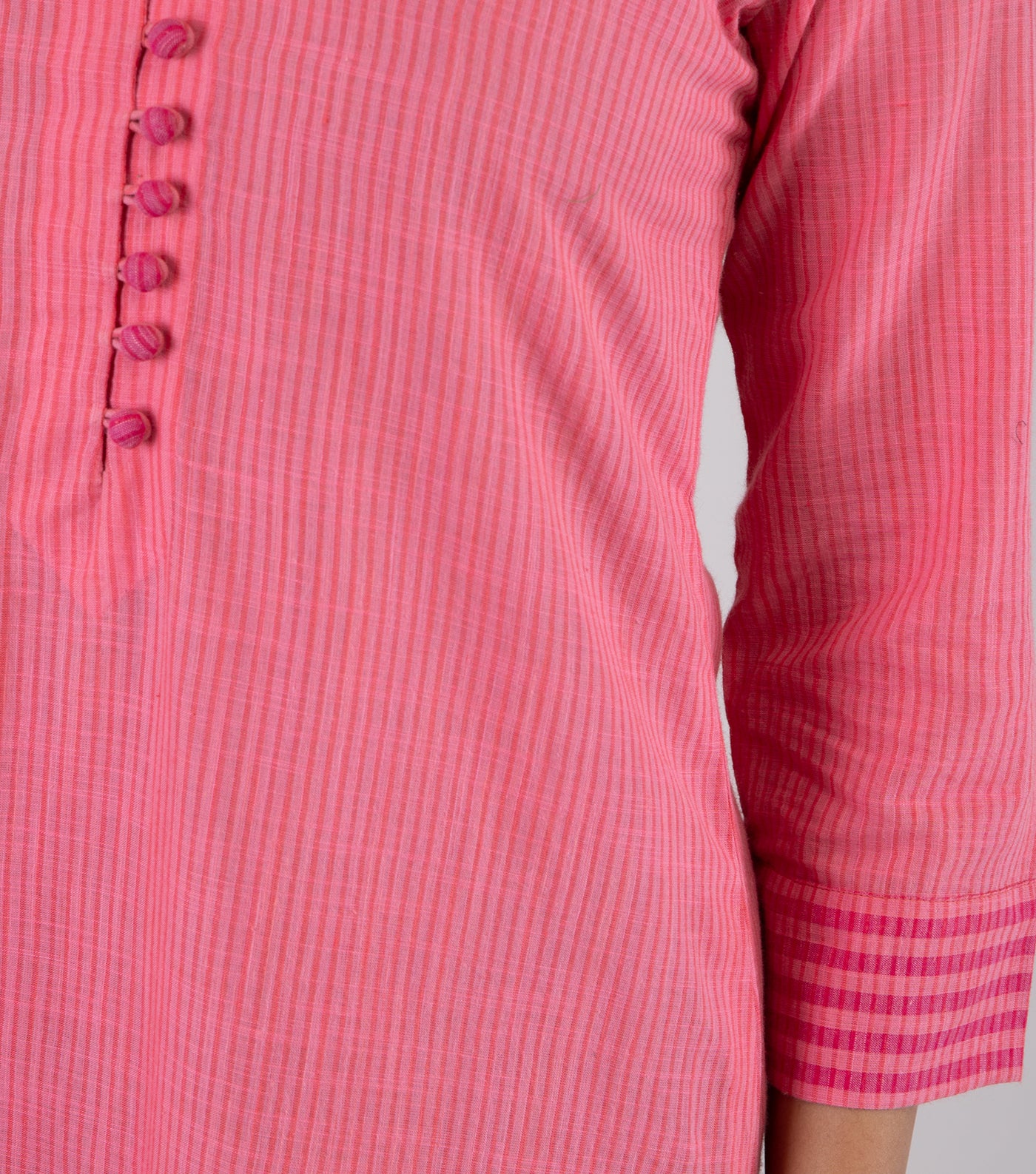 Pink cotton kurta