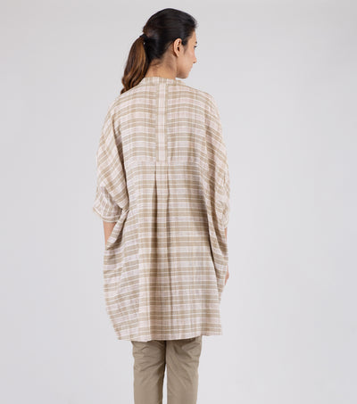 Beige cotton kurta
