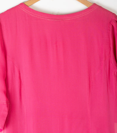 Pink Georgette Dress