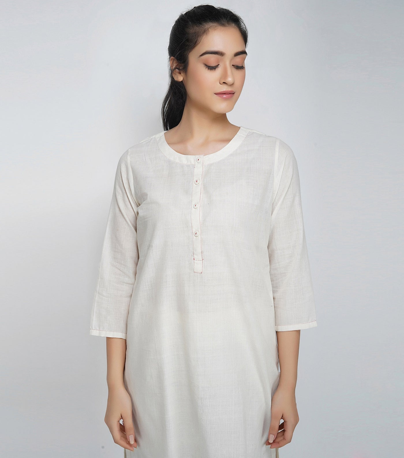 Natural cotton straight kurta