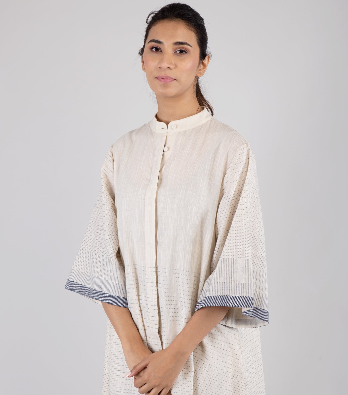 Natural Cotton Shirt Dress