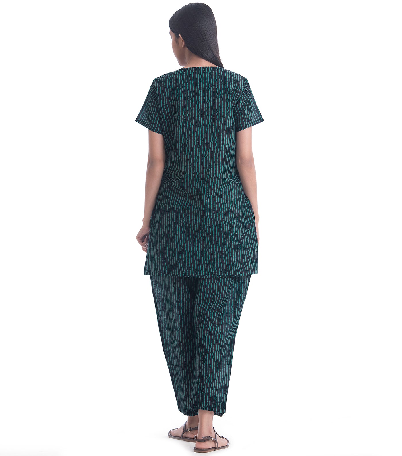 Teal Cotton Loungewear Set