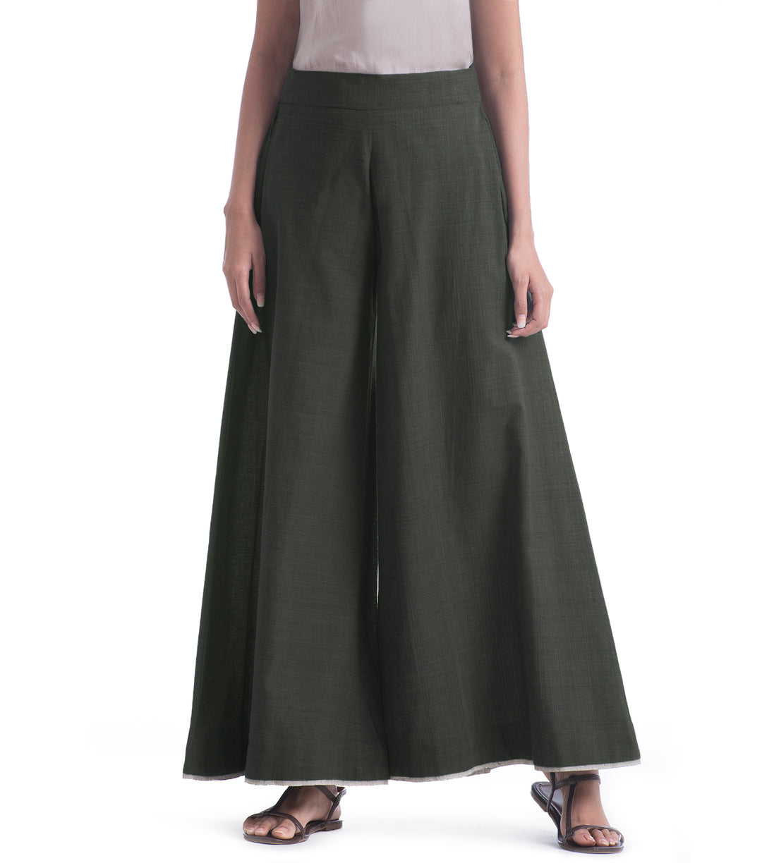 Olive khadi Pant - Main Image
