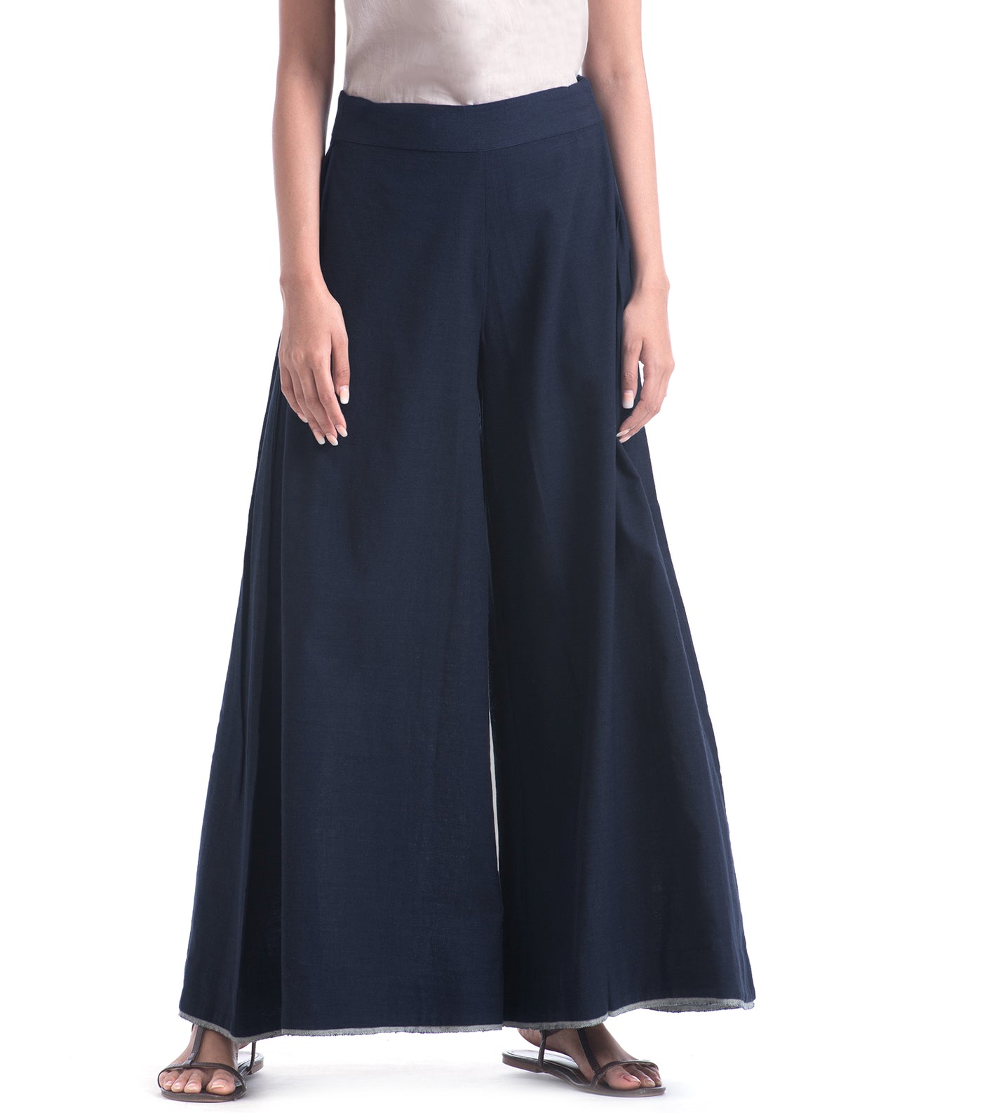 Blue khadi Pant