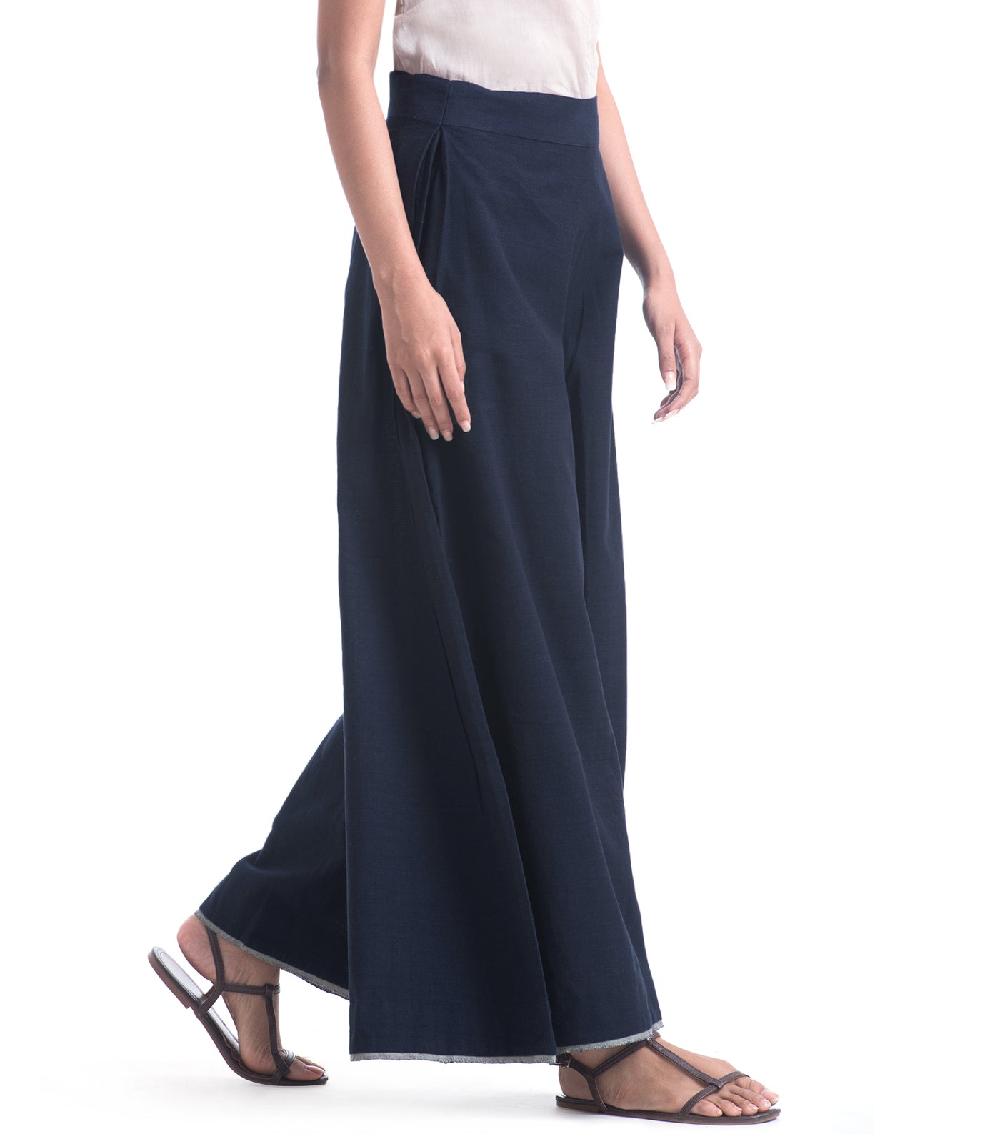 Blue khadi Pant