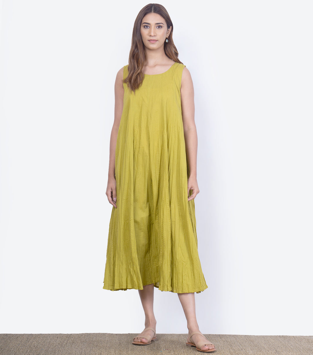 Amber Cotton Smocked Cape Dress