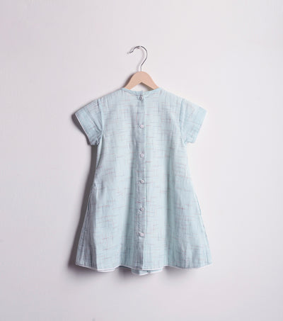 Mint Cotton A-line dress