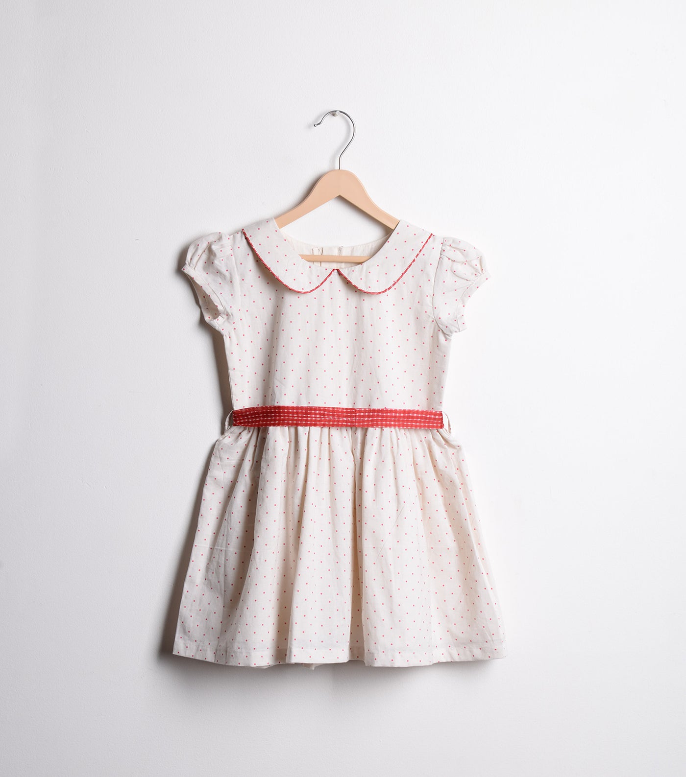 Off-White Cotton Flared dress