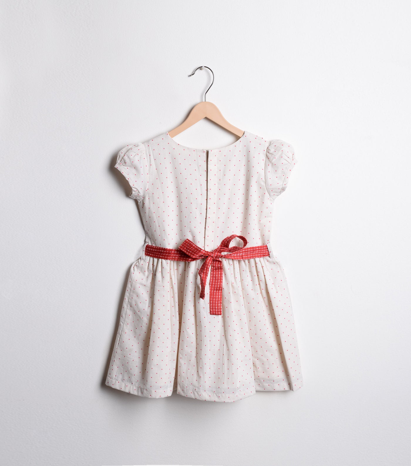 Off-White Cotton Flared dress