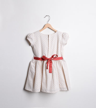 Off-White Cotton Flared dress