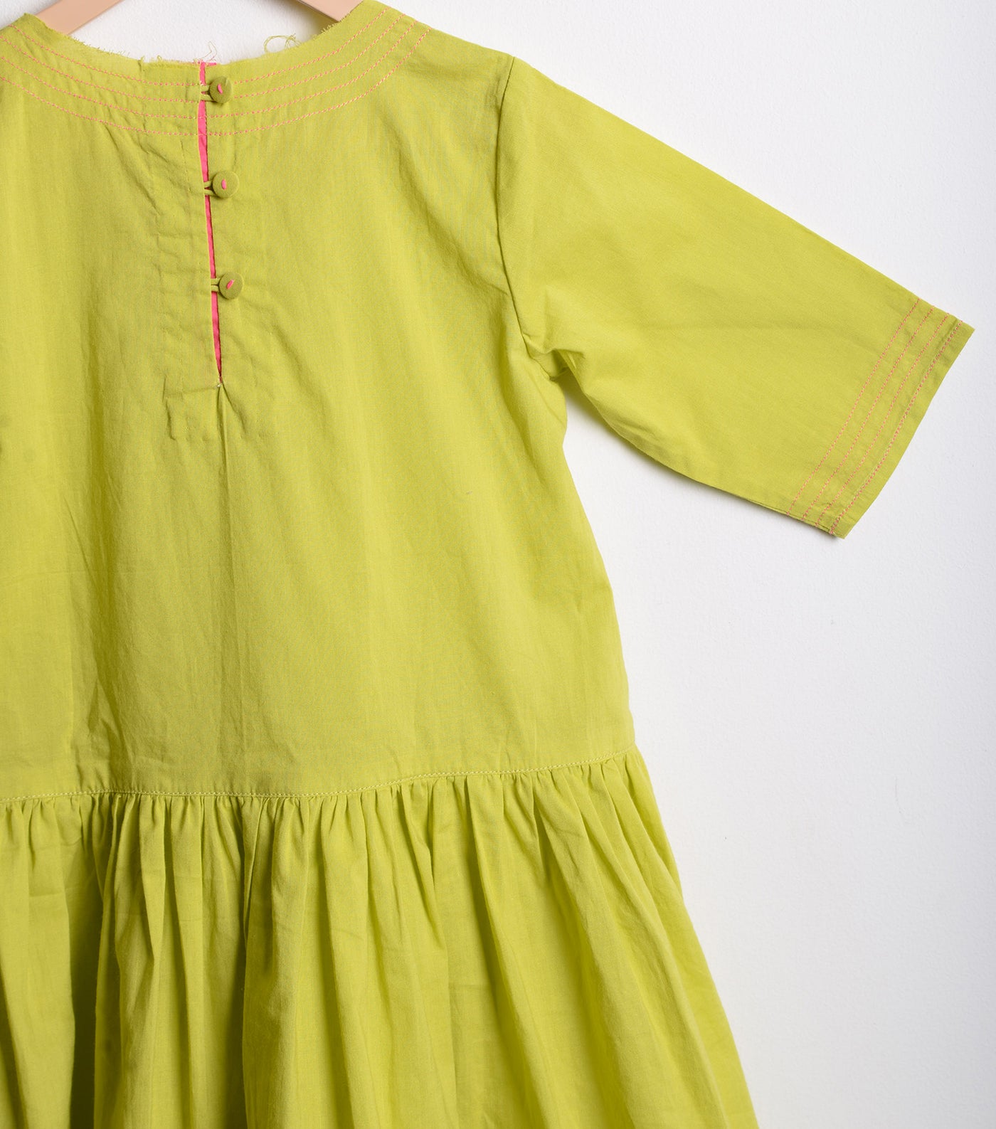 Lime Cotton Dress