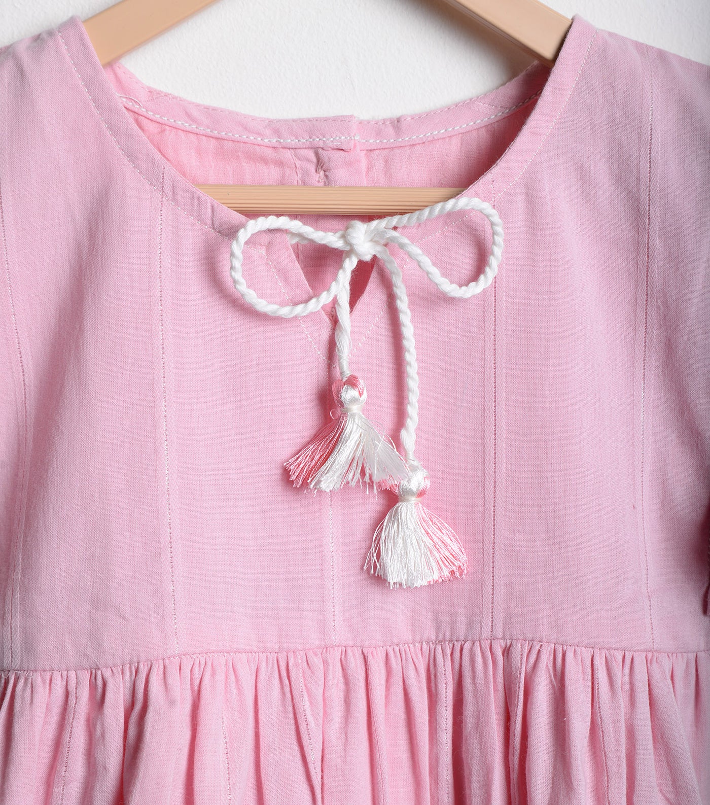 Pink Cotton Embroidered Top