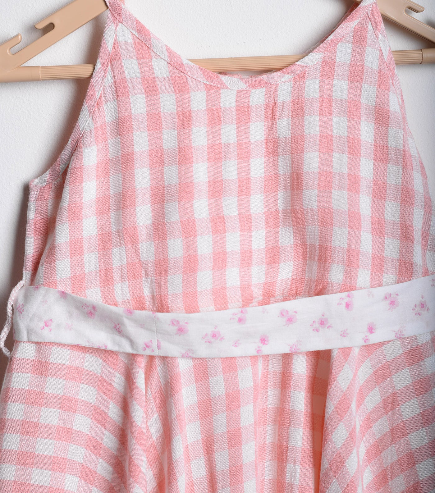 Peach Viscose flared dress