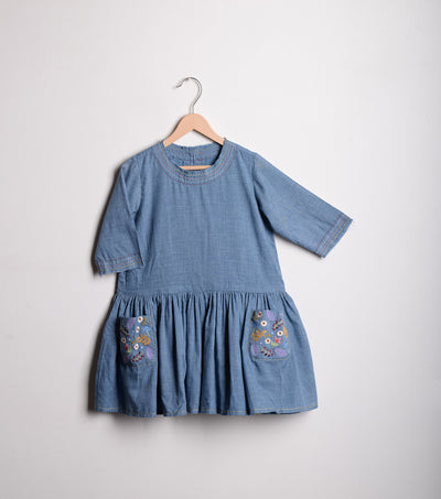 Blue Cotton dress