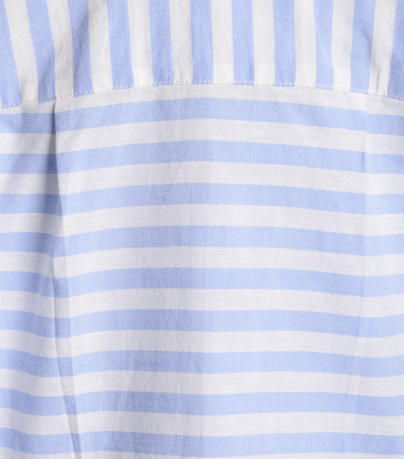 Blue Cotton Striped Shirt