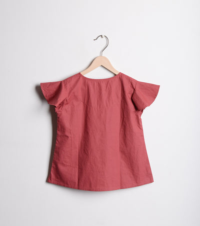 Brick Red Cotton Top