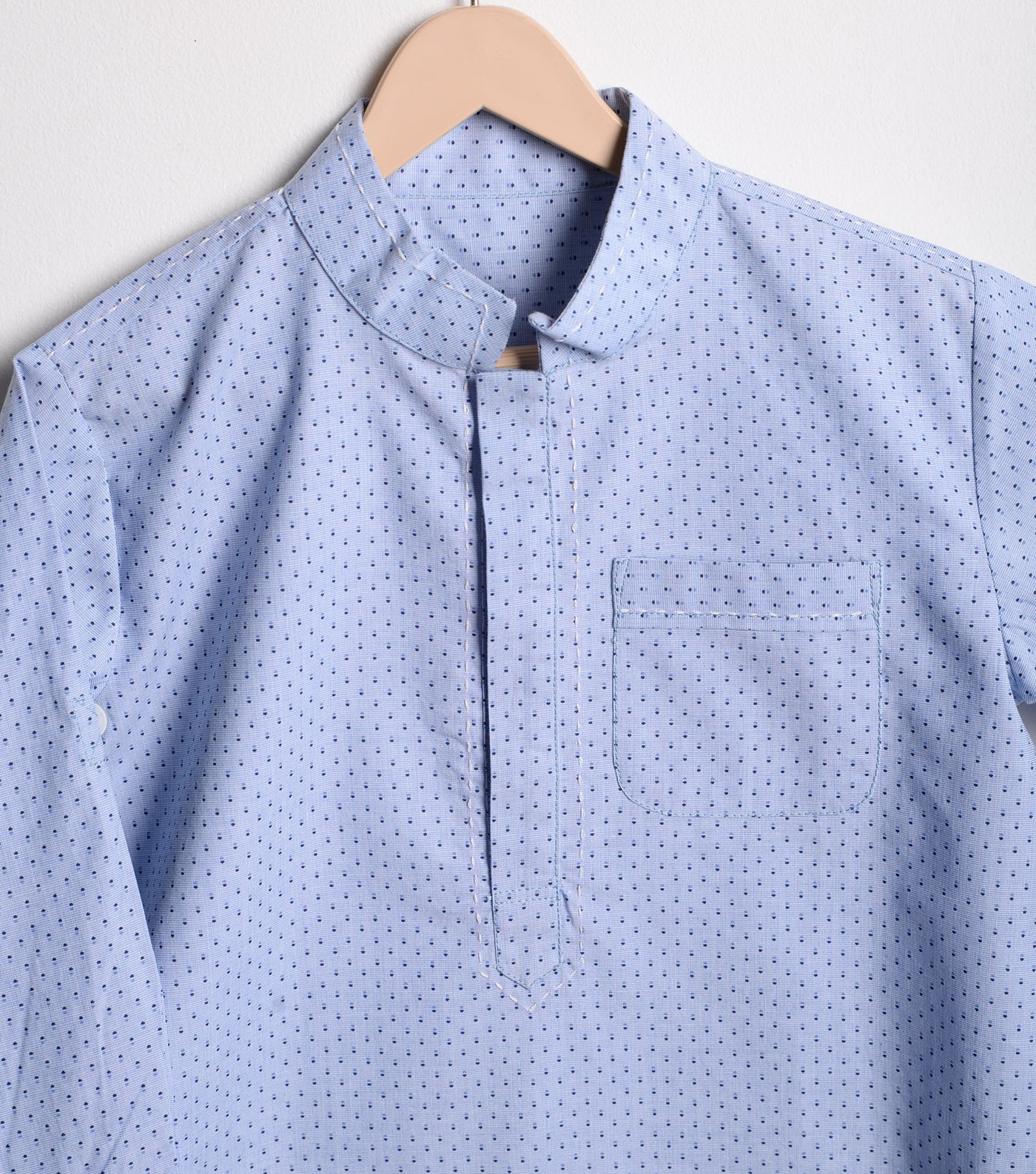 Blue Cotton Kurta