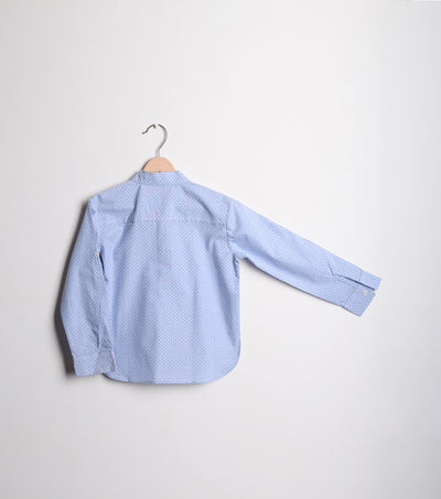 Blue Cotton Kurta