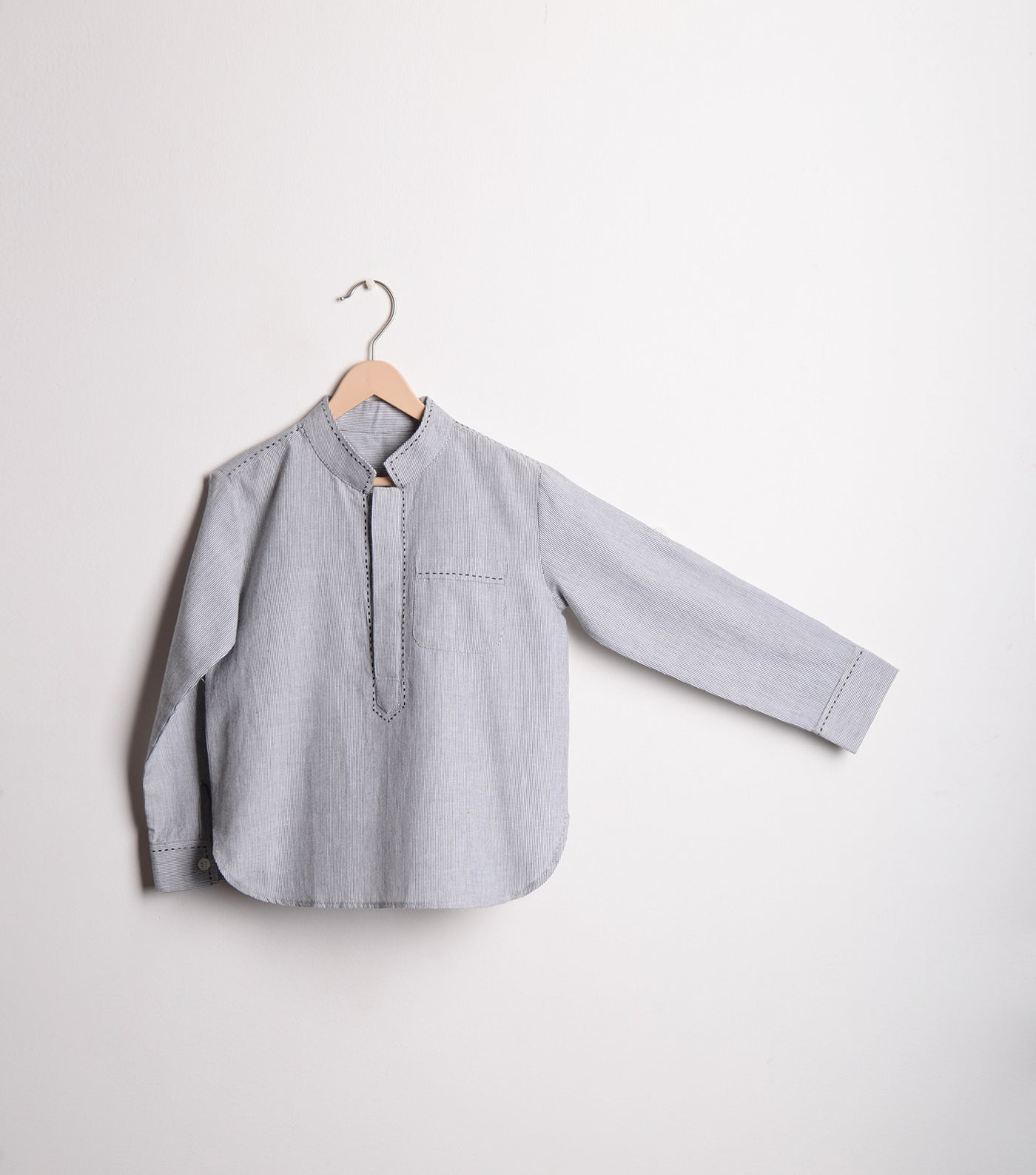 Grey Cotton Kurta