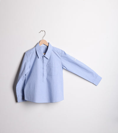 Blue Cotton Shirt